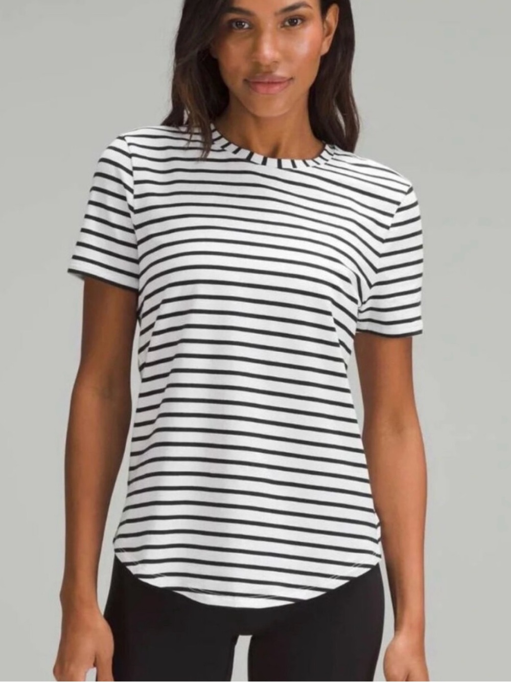 Lululemon Love Tee Crew Short-Sleeve - White/Black